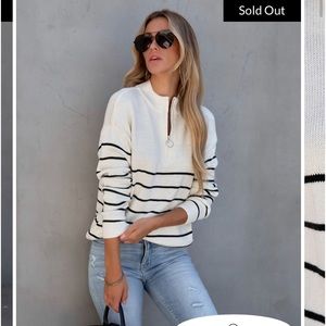 Striped vici sweater size M